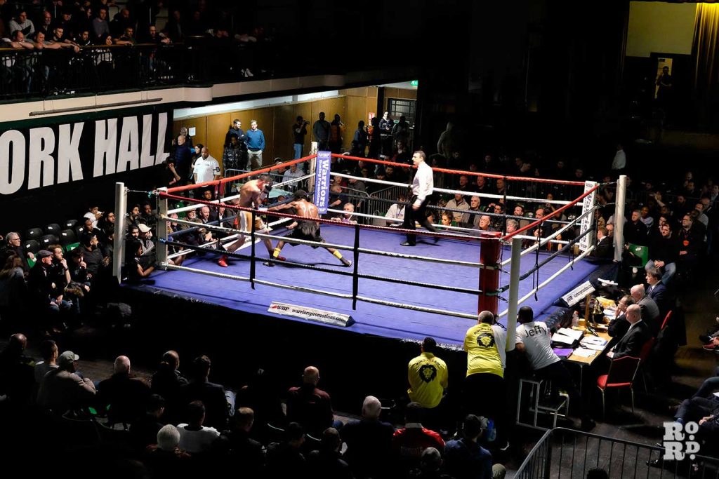 A night at the boxing, York Hall, Bethnal Green, East London.