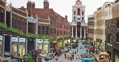 John Allin's illustration of Spitalfields market, part of the Gentle Authors community tourism project.