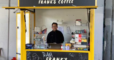 Frank's Coffee kiosk on Shoreditch high street, Bethnal Green.