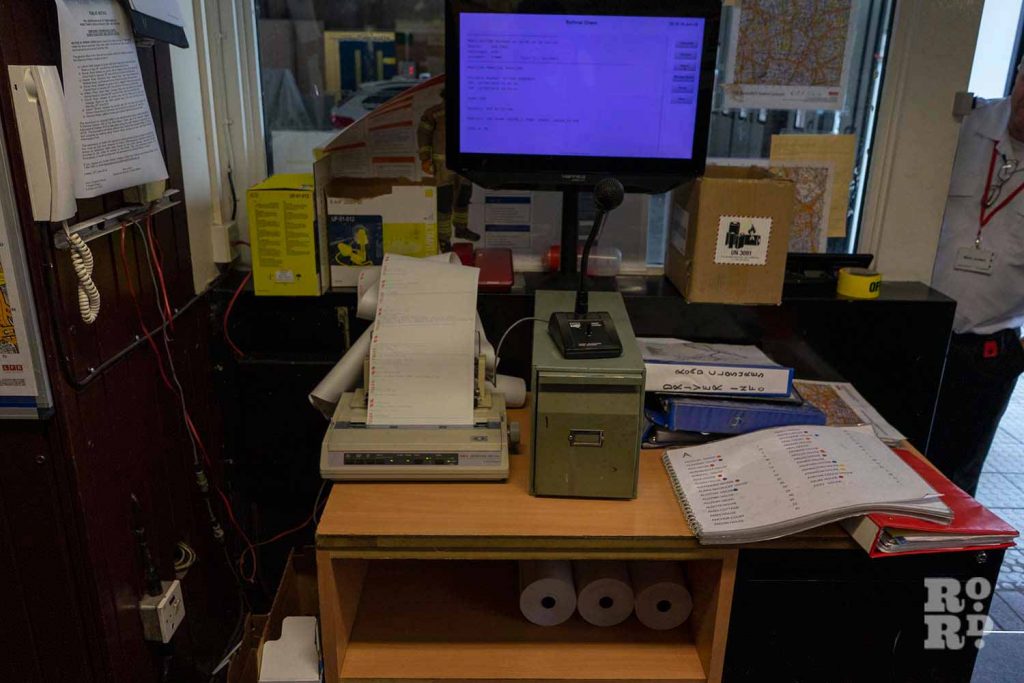 Office Desk in Bethnal Green Fire Station 