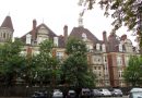 The Former London Chest Hospital in Bethnal Green sits behind some trees in the Tower Hamlets area.