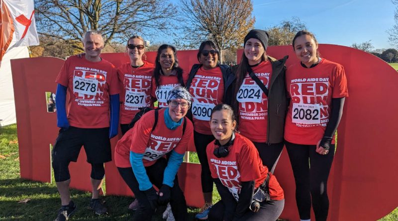 Having worked with Positive East in Bethnal Green, Castañeda posed the idea of taking part in the Red Run in Bethnal Green's Victoria Park, to his office