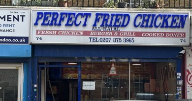PFC, chicken shop, Bethnal Green, East London.